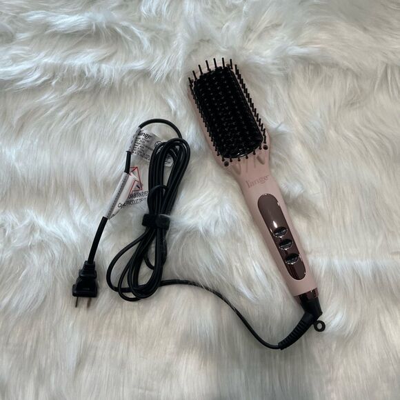 L'ange Pink Le Vite Ceramic Straightening Brush - Picture 1 of 4